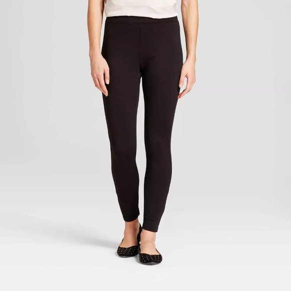 A NEW DAY HIGH WAIST PONTE LEGGINGS S BLACK F91